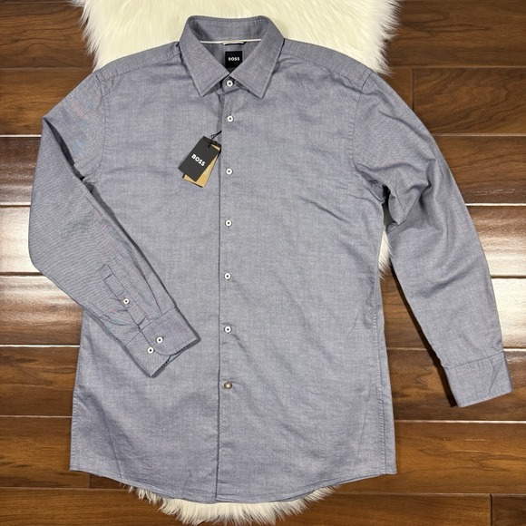 Hugo Boss Other - Hugo Boss Sz L / 16.5 R / 32 - 33 Max Kent Sharp Fit Button Up Long Sleeve Shirt